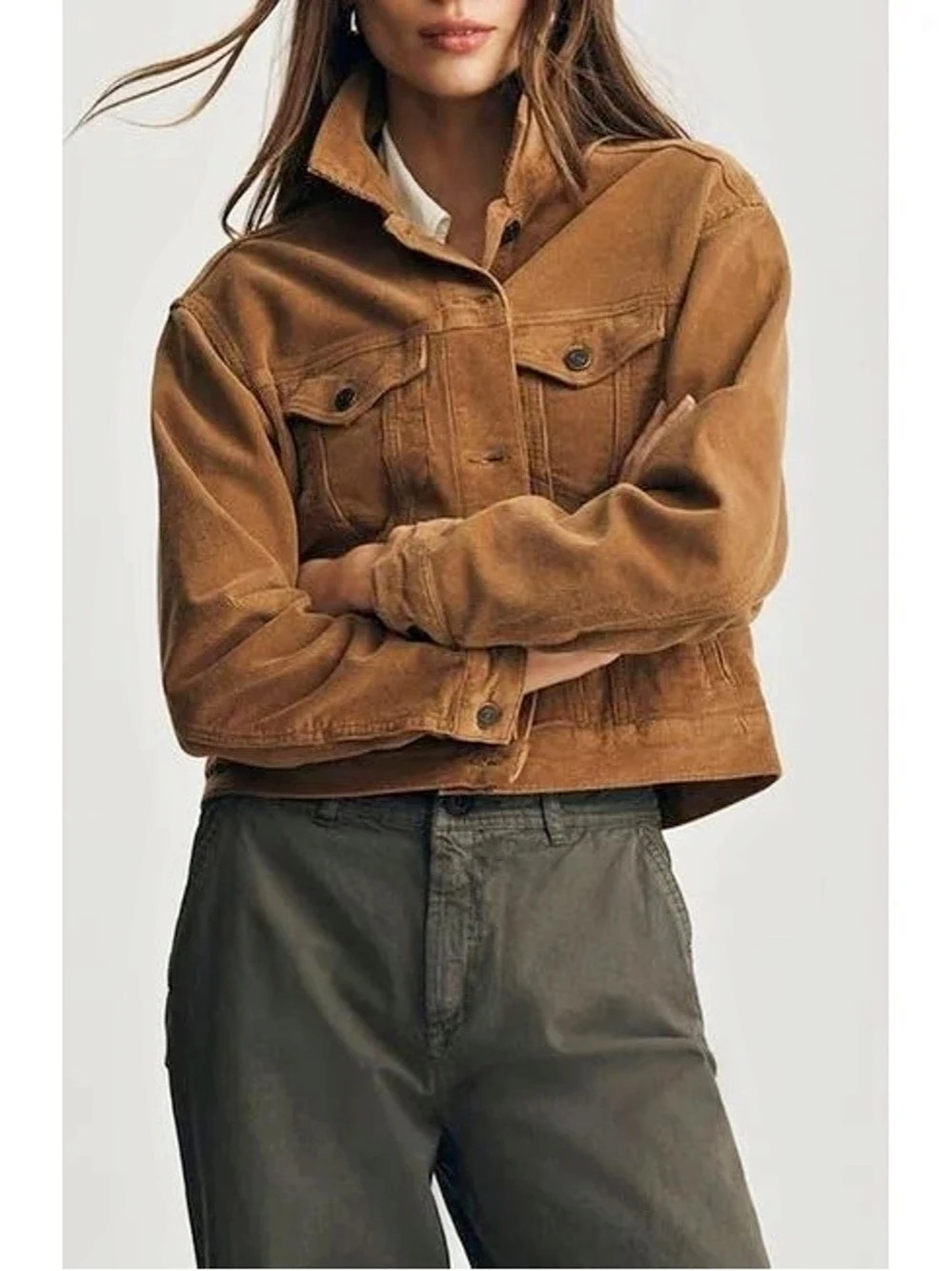 Megi Megi Jacket Corduroy Jacket in Brown XS NWT